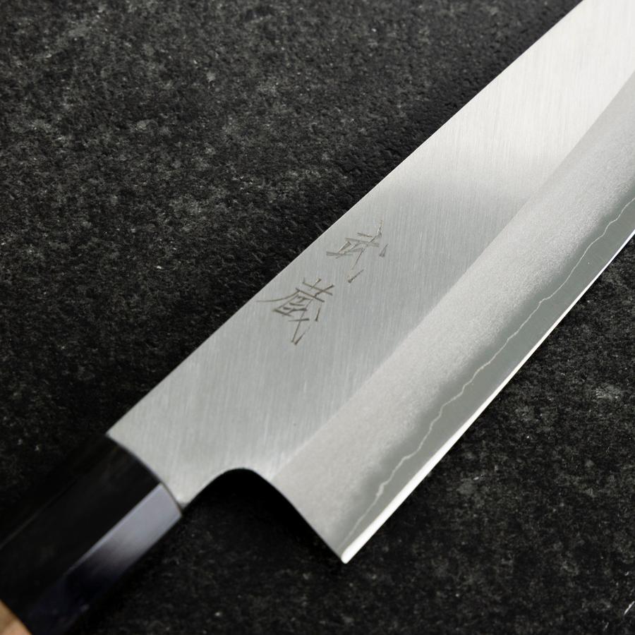Bunka Silver Steel #3 Polished Buffalo Walnut Handle 170mm (6.7”)-[Musashi]-[Japanese-Kitchen-Knives]