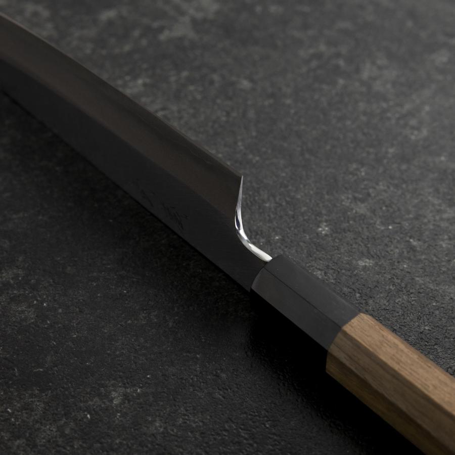 Bunka Silver Steel #3 Polished Buffalo Walnut Handle 170mm (6.7”)-[Musashi]-[Japanese-Kitchen-Knives]