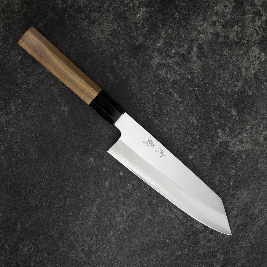 Bunka Silver Steel #3 Polished Buffalo Walnut Handle 170mm (6.7”)-[Musashi]-[Japanese-Kitchen-Knives]