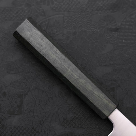 Bunka Silver Steel #3 Polished Green Urushi Handle 170mm (6.7”)-[Musashi]-[Japanese-Kitchen-Knives]