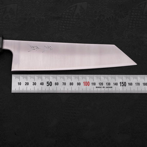 Bunka Silver Steel #3 Polished Green Urushi Handle 170mm (6.7”)-[Musashi]-[Japanese-Kitchen-Knives]