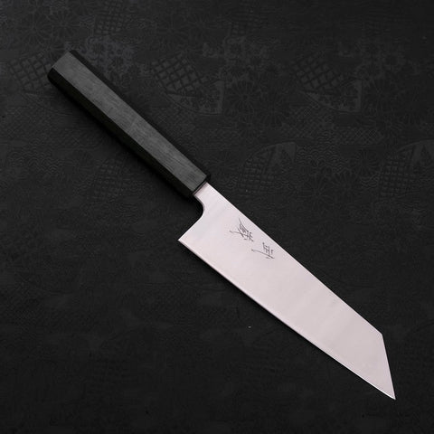 Bunka Silver Steel #3 Polished Green Urushi Handle 170mm (6.7”)-[Musashi]-[Japanese-Kitchen-Knives]