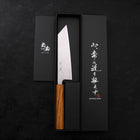 Bunka Silver Steel #3 Polished Oak Handle 170mm (6.7”)-[Musashi]-[Japanese-Kitchen-Knives]