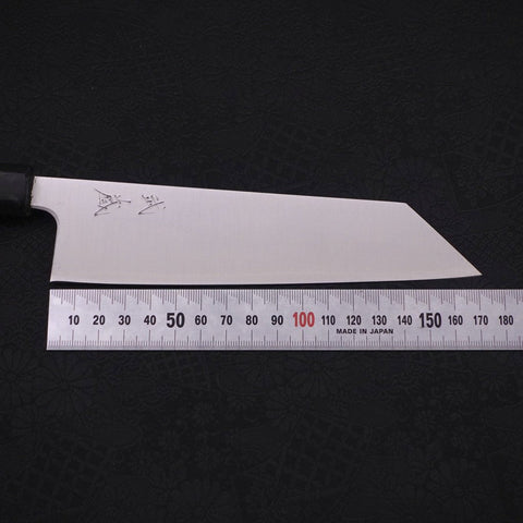 Bunka Silver Steel #3 Polished Ocean Black Handle 170mm (6.7”)-[Musashi]-[Japanese-Kitchen-Knives]