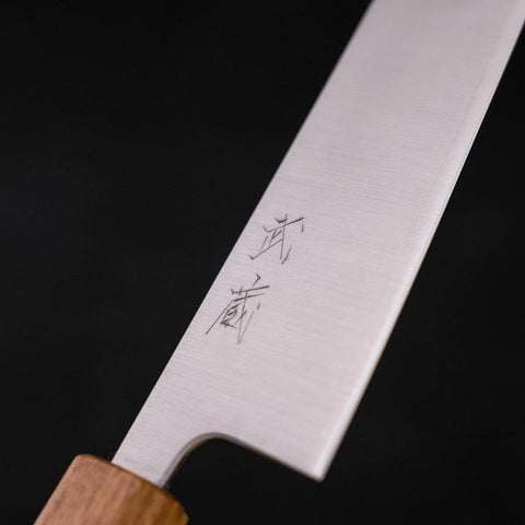 Bunka Silver Steel #3 Polished Yaki Urushi Handle 170mm (6.7”)-[Musashi]-[Japanese-Kitchen-Knives]
