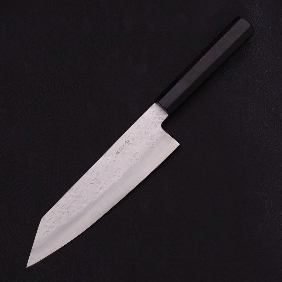 Bunka Silver Steel #3 Tsuchime Buffalo Ebony Handle 185mm-Silver steel #3-Tsuchime-Japanese Handle-[Musashi]-[Japanese-Kitchen-Knives]