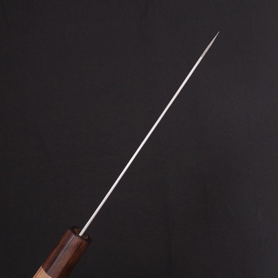 Bunka Silver Steel #3 Tsuchime Walnut-Shitan Handle 185mm-Silver steel #3-Tsuchime-Japanese Handle-[Musashi]-[Japanese-Kitchen-Knives]