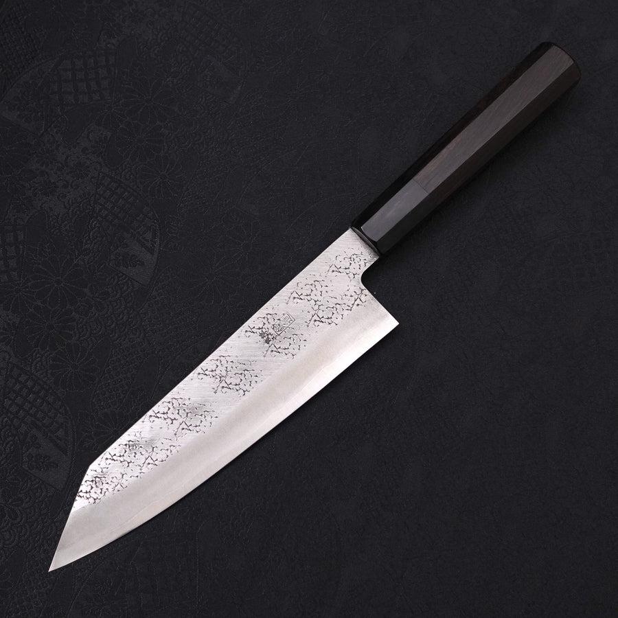 Bunka Stainless Clad Aogami-Super Suname Buffalo Ebony Handle 185mm-Aogami Super-Tsuchime-Japanese Handle-[Musashi]-[Japanese-Kitchen-Knives]