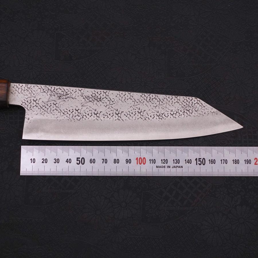 Bunka Stainless Clad Aogami-Super Suname Sumi Urushi Handle 185mm-Aogami Super-Tsuchime-Japanese Handle-[Musashi]-[Japanese-Kitchen-Knives]