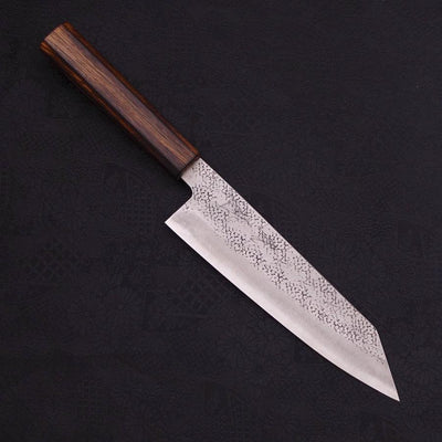 Bunka Stainless Clad Aogami-Super Suname Sumi Urushi Handle 185mm-Aogami Super-Tsuchime-Japanese Handle-[Musashi]-[Japanese-Kitchen-Knives]