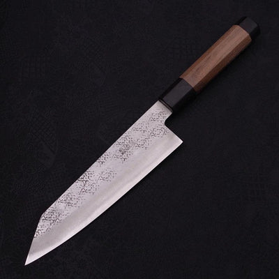 Bunka Stainless Clad Aogami-Super Suname Walnut Handle 185mm-Aogami Super-Tsuchime-Japanese Handle-[Musashi]-[Japanese-Kitchen-Knives]