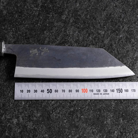 Bunka Stainless Clad Blue Steel #2 Kurouchi Blue Urushi Handle 170mm (6.7”)-[Musashi]-[Japanese-Kitchen-Knives]