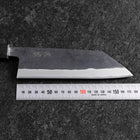 Bunka Stainless Clad Blue Steel #2 Kurouchi Green Urushi Handle 170mm (6.7”)-[Musashi]-[Japanese-Kitchen-Knives]