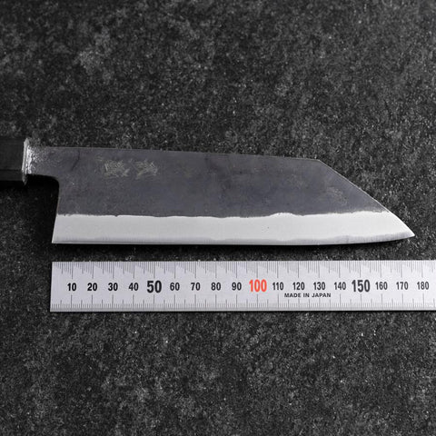 Bunka Stainless Clad Blue Steel #2 Kurouchi Green Urushi Handle 170mm (6.7”)-[Musashi]-[Japanese-Kitchen-Knives]