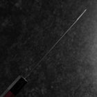 Bunka Stainless Clad Blue Steel #2 Kurouchi Purple Urushi Handle 170mm-[Musashi]-[Japanese-Kitchen-Knives]