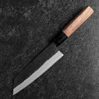 Bunka Stainless Clad Blue Steel #2 Kurouchi Walnut Handle 165mm-[Musashi]-[Japanese-Kitchen-Knives]