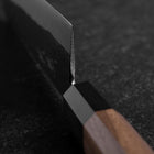 Bunka Stainless Clad Blue Steel #2 Kurouchi Walnut Handle 165mm-[Musashi]-[Japanese-Kitchen-Knives]
