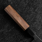 Bunka Stainless Clad Blue Steel #2 Kurouchi Walnut Handle 165mm-[Musashi]-[Japanese-Kitchen-Knives]