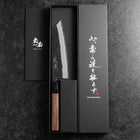 Bunka Stainless Clad Blue Steel #2 Kurouchi Walnut Handle 165mm-[Musashi]-[Japanese-Kitchen-Knives]