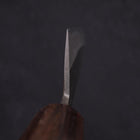 Bunka Stainless Clad Blue Steel #2 Kurouchi Walnut Shitan Handle 180mm (7”)-[Musashi]-[Japanese-Kitchen-Knives]