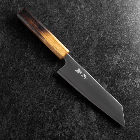Bunka Stainless Clad Blue Super Polished Yaki Urushi Handle 175mm (6.8”)-[Musashi]-[Japanese-Kitchen-Knives]
