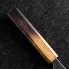 Bunka Stainless Clad Blue Super Polished Yaki Urushi Handle 175mm-[Musashi]-[Japanese-Kitchen-Knives]