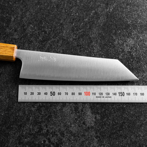 Bunka Stainless Clad Blue Super Polished Yaki Urushi Handle 175mm-[Musashi]-[Japanese-Kitchen-Knives]