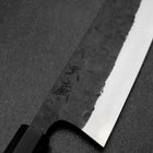 Bunka Stainless Clad White Steel #2 Kurouchi Buffalo Magnolia Handle 170mm-[Musashi]-[Japanese-Kitchen-Knives]