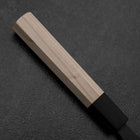 Bunka Stainless Clad White Steel #2 Kurouchi Buffalo Magnolia Handle 170mm-[Musashi]-[Japanese-Kitchen-Knives]