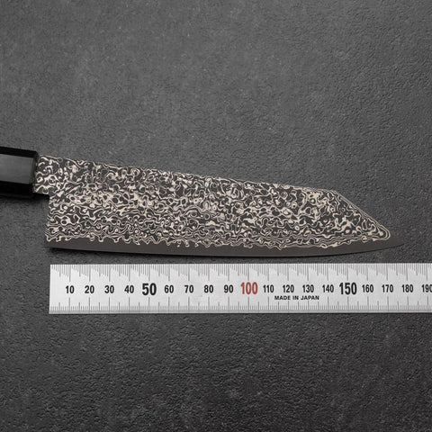 Bunka VG-10 Black Damascus Shitan Handle 180mm (7”)-[Musashi]-[Japanese-Kitchen-Knives]