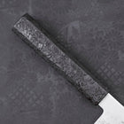 Bunka VG-10 Damascus Black Ishime Handle 180mm (7”)-[Musashi]-[Japanese-Kitchen-Knives]