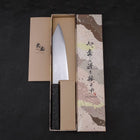 Bunka VG-10 Damascus Black Ishime Handle 180mm (7”)-[Musashi]-[Japanese-Kitchen-Knives]