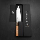 Bunka VG-10 Damascus Buffalo Light Pink Maple Handle 180mm (7”)-[Musashi]-[Japanese-Kitchen-Knives]