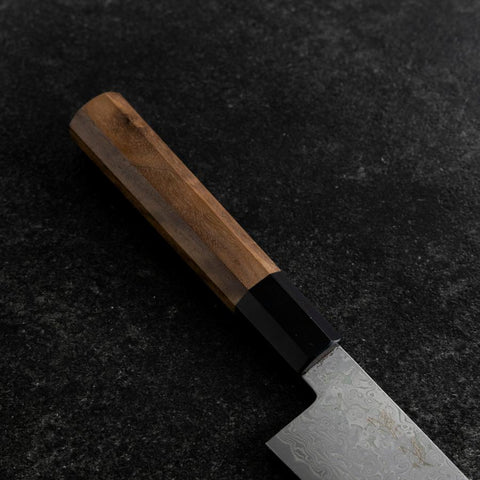 Bunka VG-10 Damascus Buffalo Walnut Handle 180mm (7”)-[Musashi]-[Japanese-Kitchen-Knives]