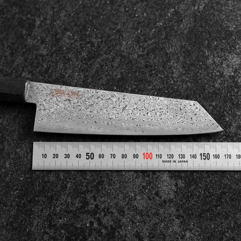Bunka VG-10 Damascus Ocean Black Handle 165mm-[Musashi]-[Japanese-Kitchen-Knives]