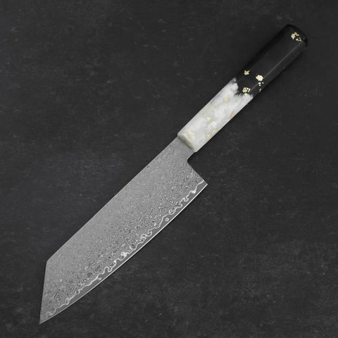 Bunka VG-10 Damascus Ocean White Black Gold Handle 165mm (6.5”)-[Musashi]-[Japanese-Kitchen-Knives]