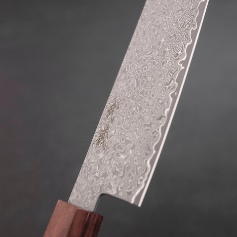 Bunka VG-10 Damascus Shitan Ebony Handle 180mm (7”)-[Musashi]-[Japanese-Kitchen-Knives]