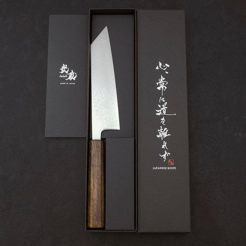 Bunka VG-10 Damascus Sumi Urushi Handle 170mm (6.7”)-[Musashi]-[Japanese-Kitchen-Knives]