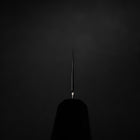 Bunka VG-10 Mirror Damascus Ebony Handle 180mm-[Musashi]-[Japanese-Kitchen-Knives]