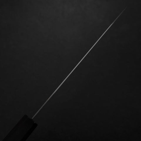 Bunka VG-10 Mirror Damascus Ebony Handle 180mm-[Musashi]-[Japanese-Kitchen-Knives]