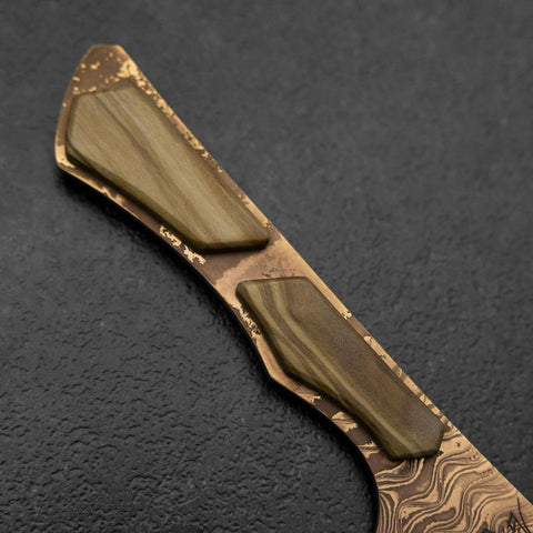 Bunka VG-10 Mirror Damascus Maple Handle 180mm - Brown-[Musashi]-[Japanese-Kitchen-Knives]
