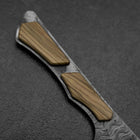 Bunka VG-10 Mirror Damascus Olive Handle 180mm - Black-[Musashi]-[Japanese-Kitchen-Knives]