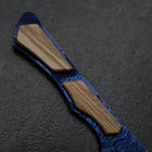 Bunka VG-10 Mirror Damascus Olive Handle 180mm - Blue-[Musashi]-[Japanese-Kitchen-Knives]