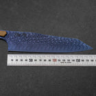 Bunka VG-10 Mirror Damascus Olive Handle 180mm - Blue-[Musashi]-[Japanese-Kitchen-Knives]