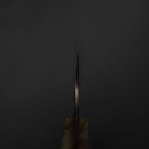 Bunka VG-10 Mirror Damascus Olive Handle 180mm - Brown-[Musashi]-[Japanese-Kitchen-Knives]