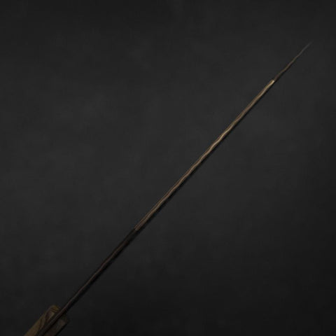 Bunka VG-10 Mirror Damascus Olive Handle 180mm - Brown-[Musashi]-[Japanese-Kitchen-Knives]