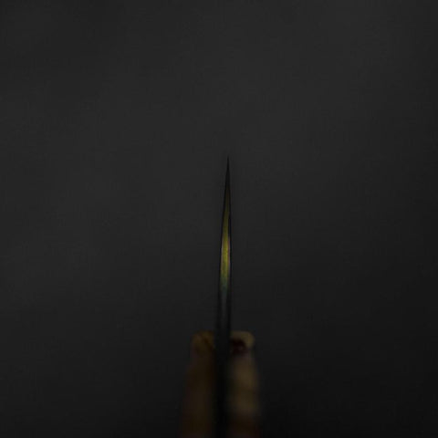 Bunka VG-10 Mirror Damascus Olive Handle 180mm - Rainbow-[Musashi]-[Japanese-Kitchen-Knives]