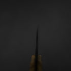 Bunka VG-10 Mirror Damascus Walnut Handle 180mm - Black (7”)-[Musashi]-[Japanese-Kitchen-Knives]