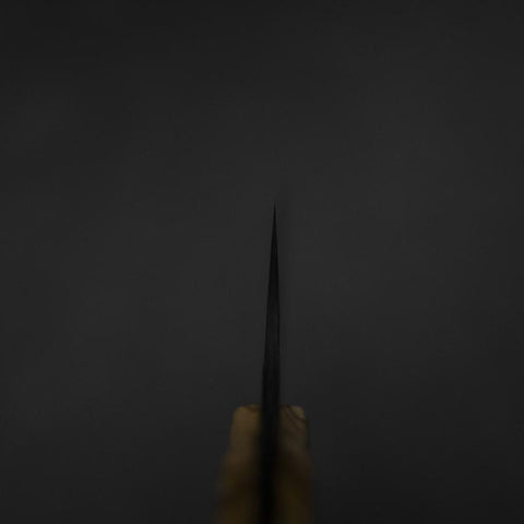 Bunka VG-10 Mirror Damascus Walnut Handle 180mm - Black-[Musashi]-[Japanese-Kitchen-Knives]