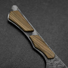 Bunka VG-10 Mirror Damascus Walnut Handle 180mm - Black-[Musashi]-[Japanese-Kitchen-Knives]